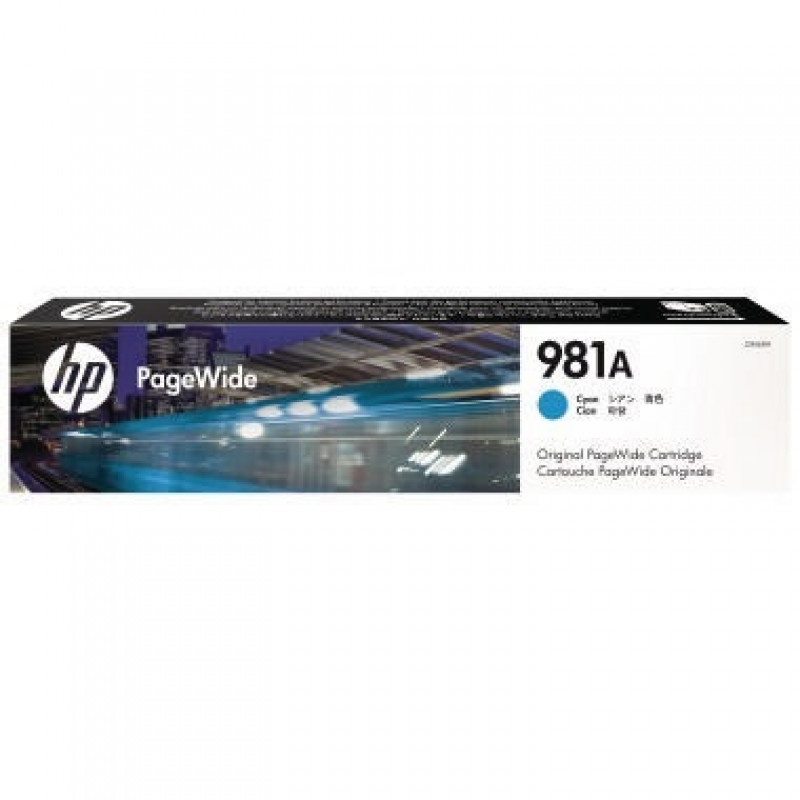 HP Tintenpatrone PageWide J3M68A 981A 6.000Seiten cyan