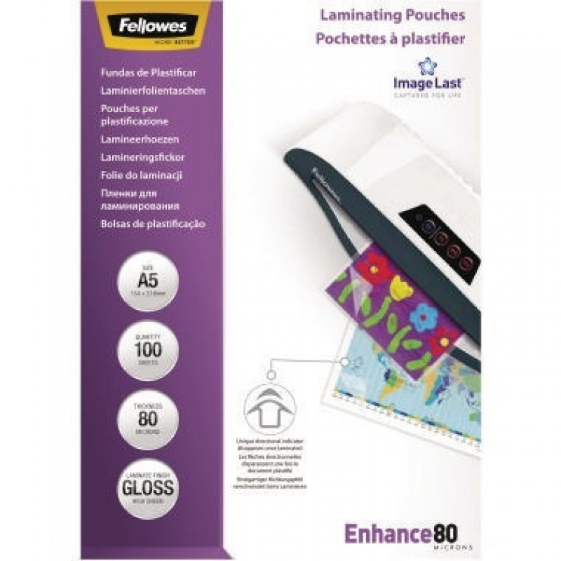 Fellowes Laminierfolien ImageLast 53060 DIN A5 tr 100 St./Pack. Fellowes Laminierfolien ImageLast 53060 DIN A5 tr 100 St./Pack.
