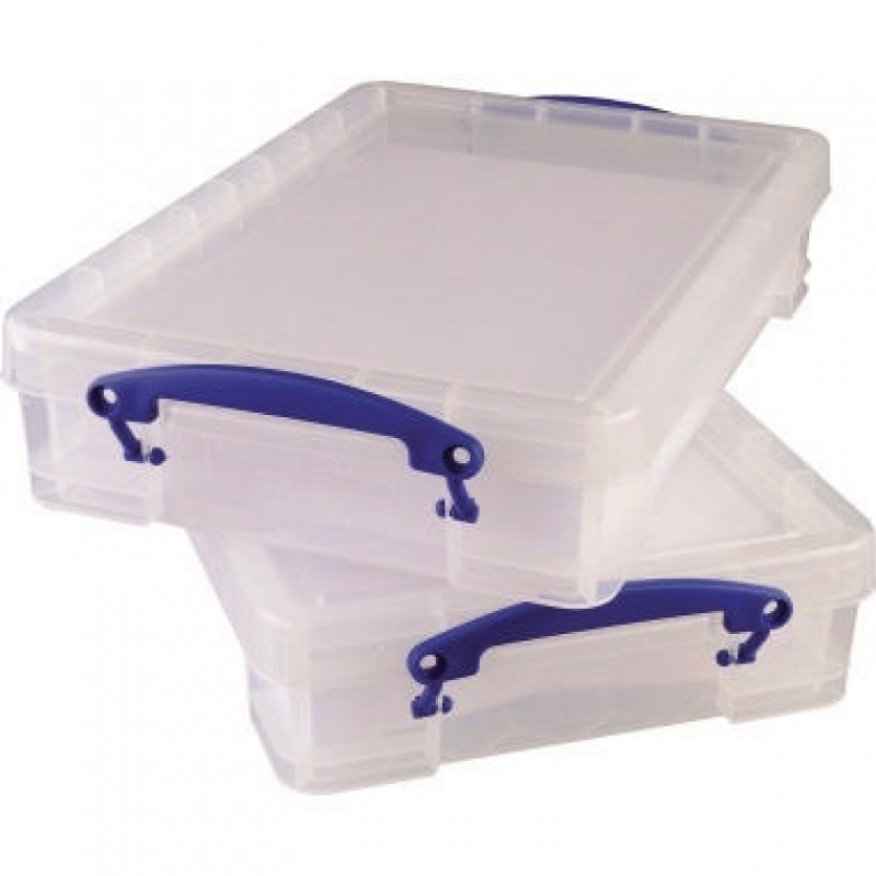 Really Useful Box Aufbewahrungsbox 4C 39x8,8x24cm 4l transparent Really Useful Box Aufbewahrungsbox 4C 39x8,8x24cm 4l transparent