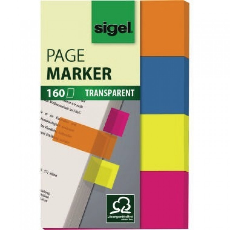 Sigel Haftmarker HN614 50x80mm farbig sortiert 4 St./Pack. Sigel Haftmarker HN614 50x80mm farbig sortiert 4 St./Pack.