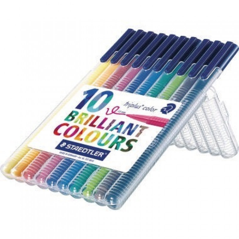 STAEDLER Fasermaler triplus color 323 SB10 sortiert 10 St./Pack.