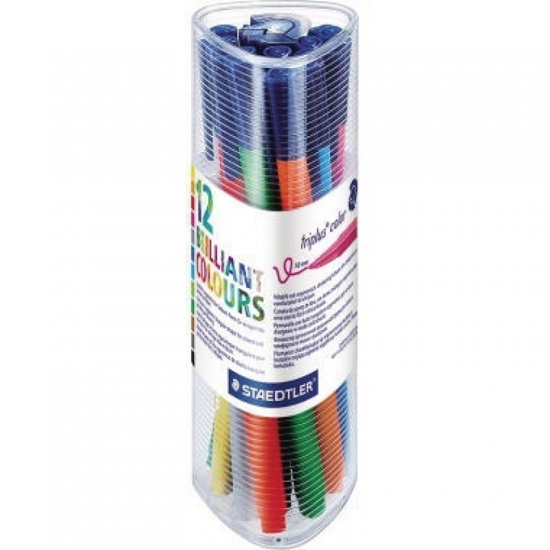 STAEDTLER Fasermaler triplus color 323 PR12 sortiert 12 St./Pack.