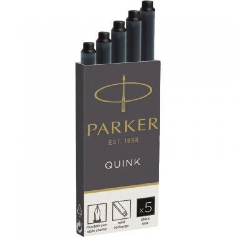 Parker Tintenpatrone Quink Z44 1950382 S0116200 sw 5 St./Pack. Parker Tintenpatrone Quink Z44 1950382 S0116200 sw 5 St./Pack.