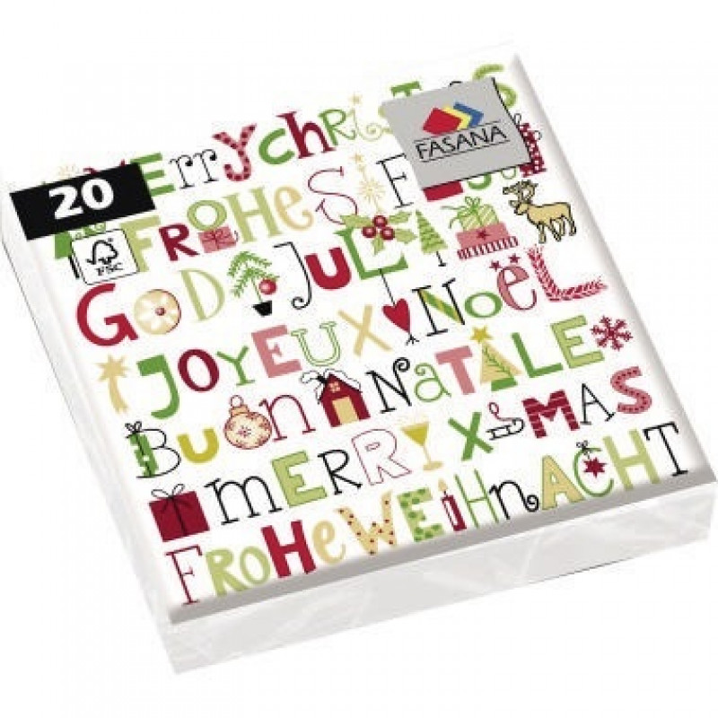 FASANA Serviette 219673 33x33cm 1/4Falzung Zelltuch 20 St./Pack. FASANA Serviette 219673 33x33cm 1/4Falzung Zelltuch 20 St./Pack.