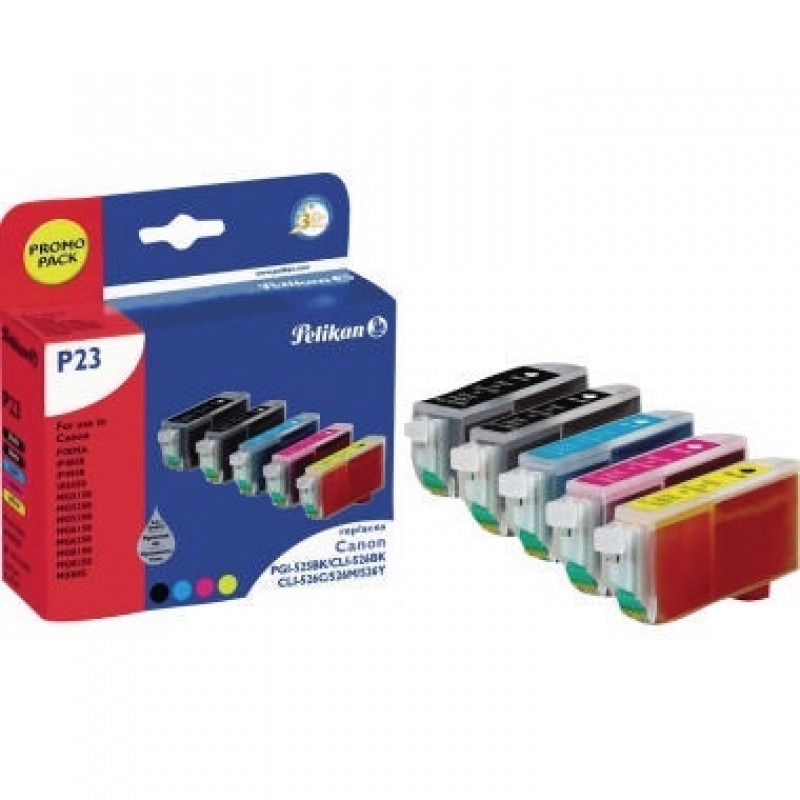 Pelikan Tintenpatrone 4107527 wie PGI52 sw/c/m/y 5 St./Pack. Pelikan Tintenpatrone 4107527 wie PGI52 sw/c/m/y 5 St./Pack.