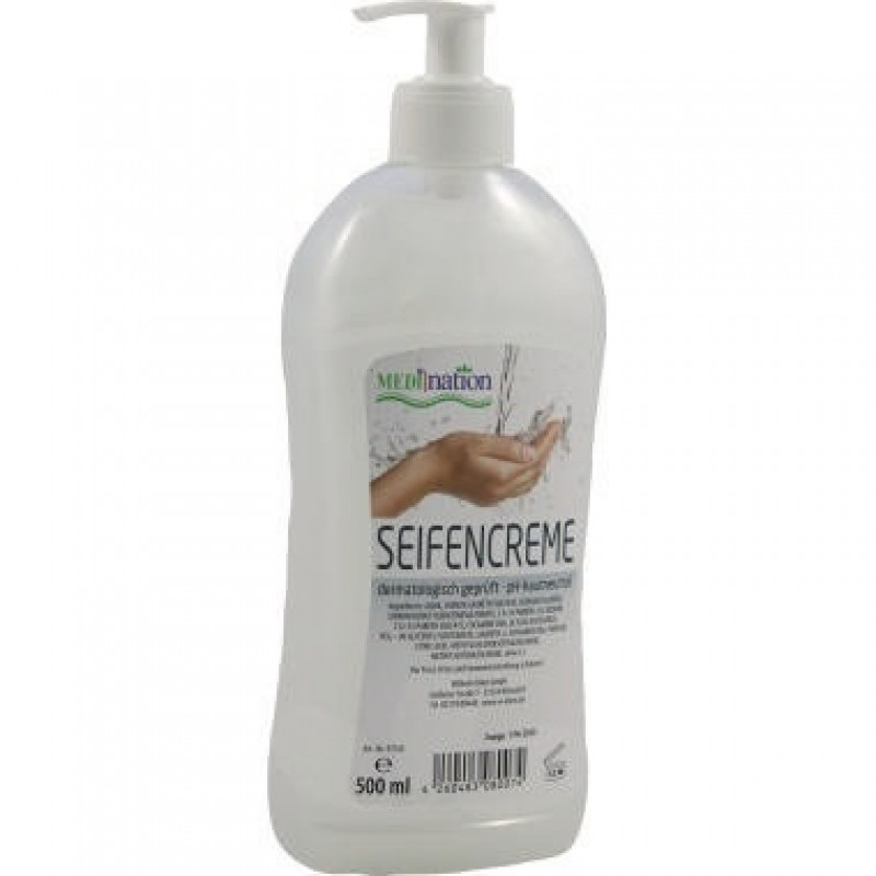 Medination Seifencreme 97543 mit Pumpe derm. getestet 500ml Medination Seifencreme 97543 mit Pumpe derm. getestet 500ml