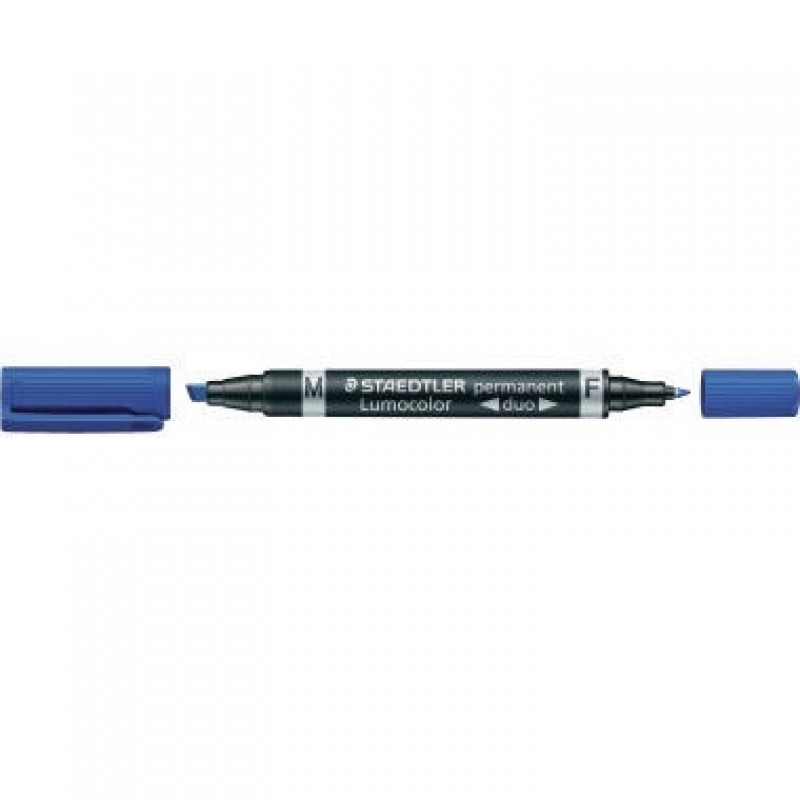 Staedtler Zweispitzmarker Lumocolor 348 B-3 nachfüll Rund/Keil blau Staedtler Zweispitzmarker Lumocolor 348 B-3 nachfüll Rund/Keil blau