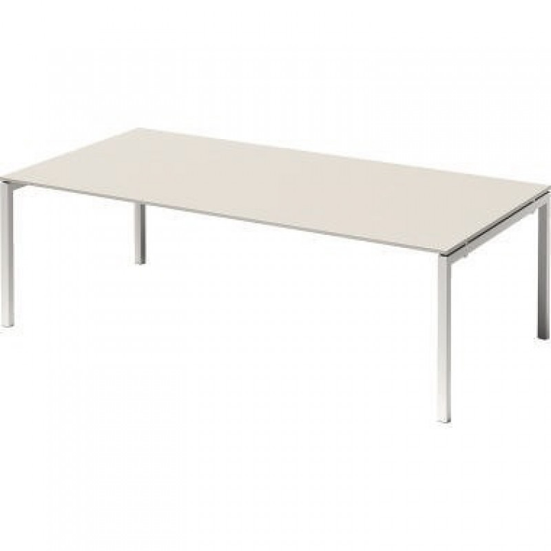 Bisley Konferenztisch DUF2412GW396 U 2400x740x1200mm ws/gr.ws Bisley Konferenztisch DUF2412GW396 U 2400x740x1200mm ws/gr.ws