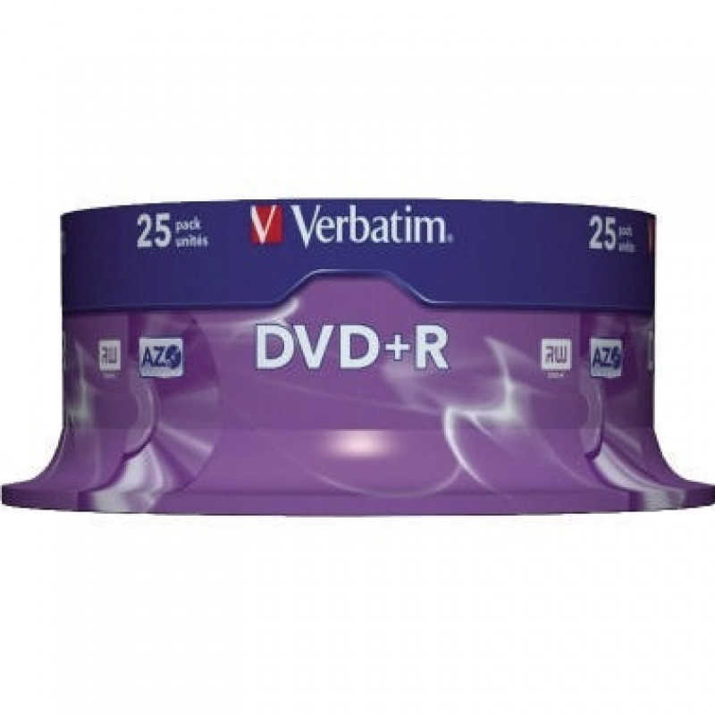 Verbatim DVD+R 43500 16x 4,7GB 120Min. Spindel 25 St./Pack. Verbatim DVD+R 43500 16x 4,7GB 120Min. Spindel 25 St./Pack.