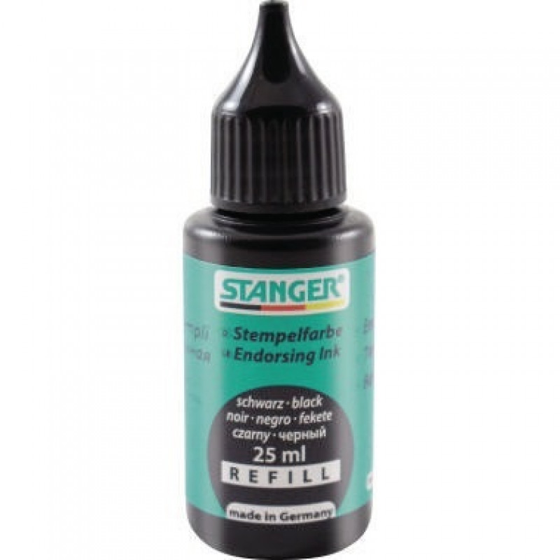 STANGER Stempelfarbe 01800902 ohne Öl 25ml schwarz STANGER Stempelfarbe 01800902 ohne Öl 25ml schwarz