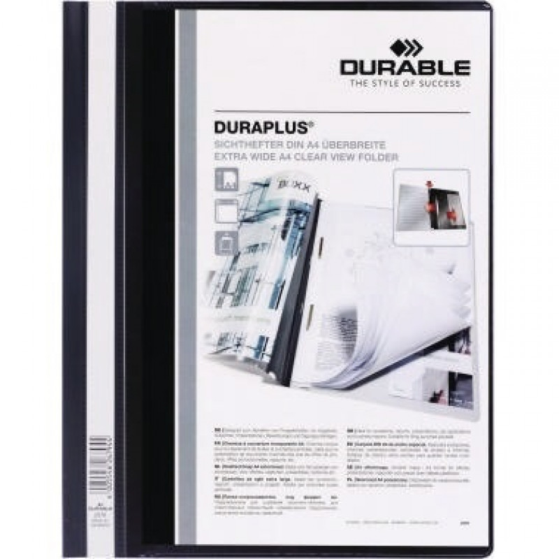 DURABLE Angebotshefter DURAPLUS 257901 DIN A4 PP schwarz DURABLE Angebotshefter DURAPLUS 257901 DIN A4 PP schwarz