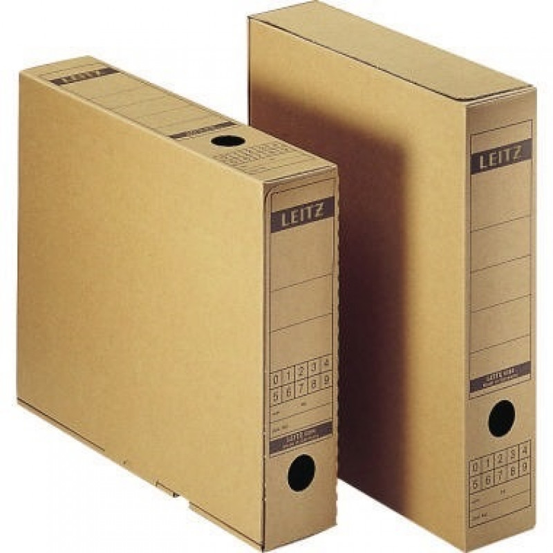 Leitz Archivbox 60840000 DIN A4 max. 63mm Wellpappe naturbraun Leitz Archivbox 60840000 DIN A4 max. 63mm Wellpappe naturbraun