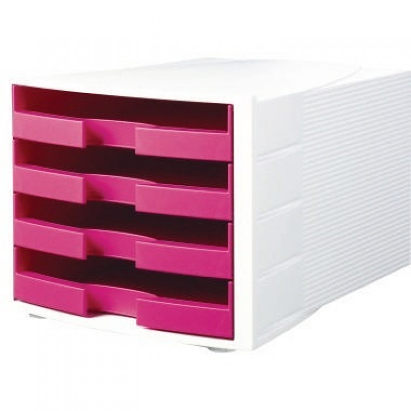 HAN Schubladenbox IMPULS 1011-X-56 DIN A4/C4 4Schübe offen ws/pi HAN Schubladenbox IMPULS 1011-X-56 DIN A4/C4 4Schübe offen ws/pi