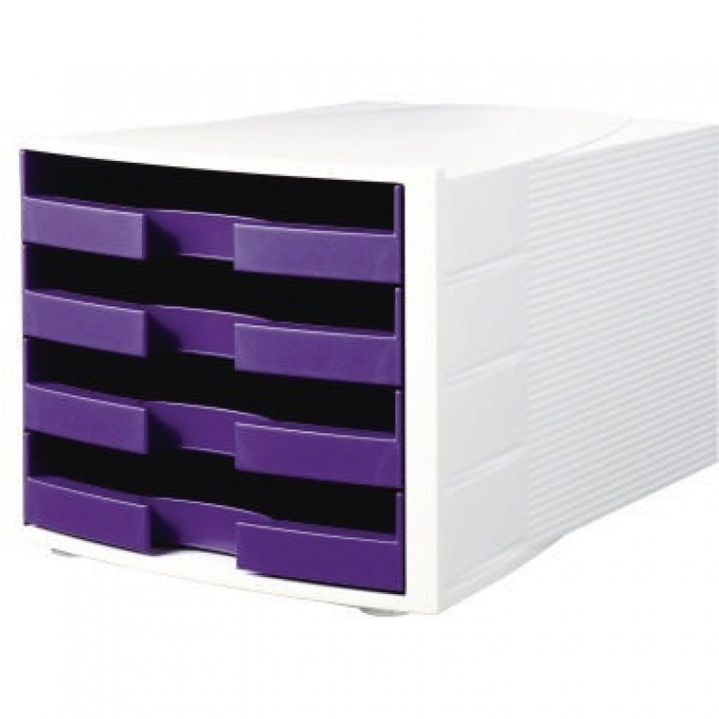 HAN Schubladenbox IMPULS 1011-X-57 DIN A4/C4 4Schübe offen ws/li HAN Schubladenbox IMPULS 1011-X-57 DIN A4/C4 4Schübe offen ws/li