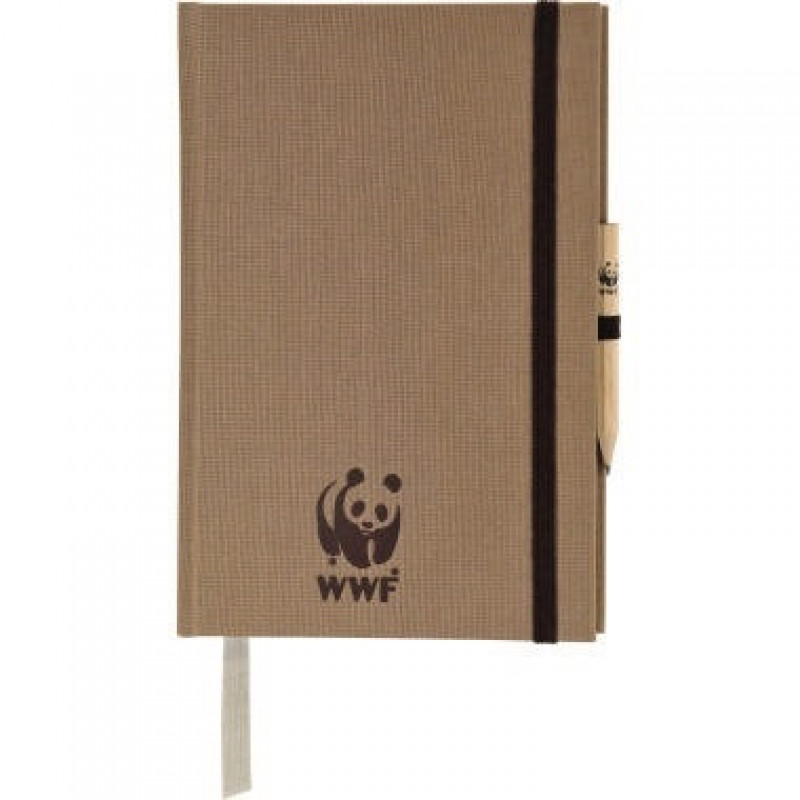 Notizbuch Leinen WWF160057S00 A5 kariert +Prägung Notizbuch Leinen WWF160057S00 A5 kariert +Prägung