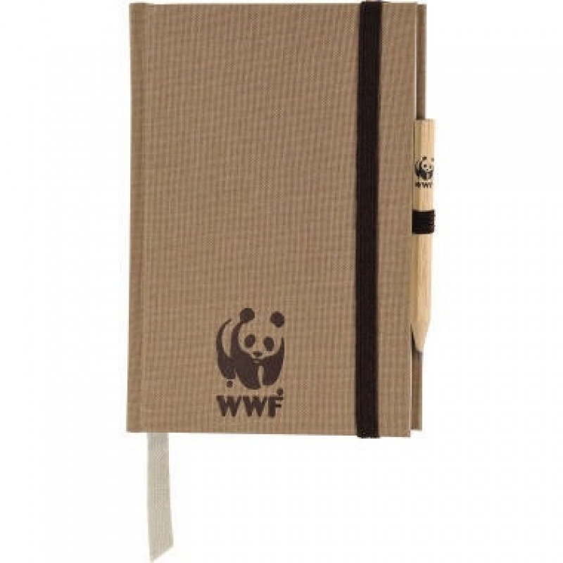 Notizbuch Leinen WWF160054S00 A6 blanko +Prägung Notizbuch Leinen WWF160054S00 A6 blanko +Prägung