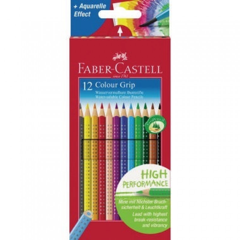 Faber-Castell Farbstift Colour GRIP 112412 farbig 12 St./Pack. Faber-Castell Farbstift Colour GRIP 112412 farbig 12 St./Pack.