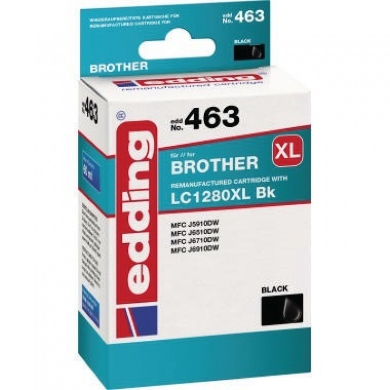 edding Tintenpatrone 18-463 wie Brother LC1280XL schwarz edding Tintenpatrone 18-463 wie Brother LC1280XL schwarz