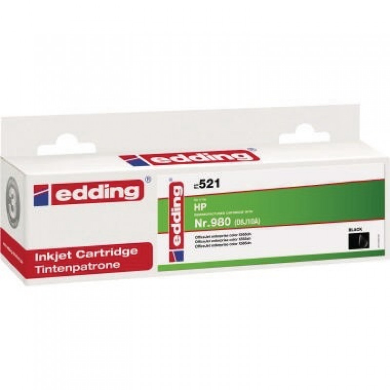 edding Tintenpatrone 18-521 wie HP Nr.980 D8J10A schwarz edding Tintenpatrone 18-521 wie HP Nr.980 D8J10A schwarz