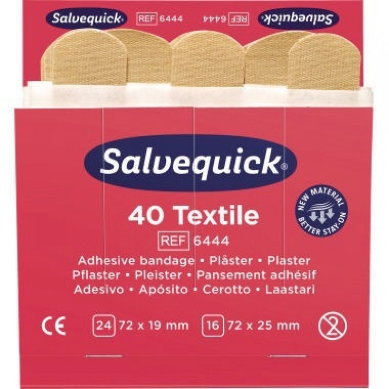 Salvequick Pflasterstrip Refill 6444 1009444 40 St./Pack. Salvequick Pflasterstrip Refill 6444 1009444 40 St./Pack.