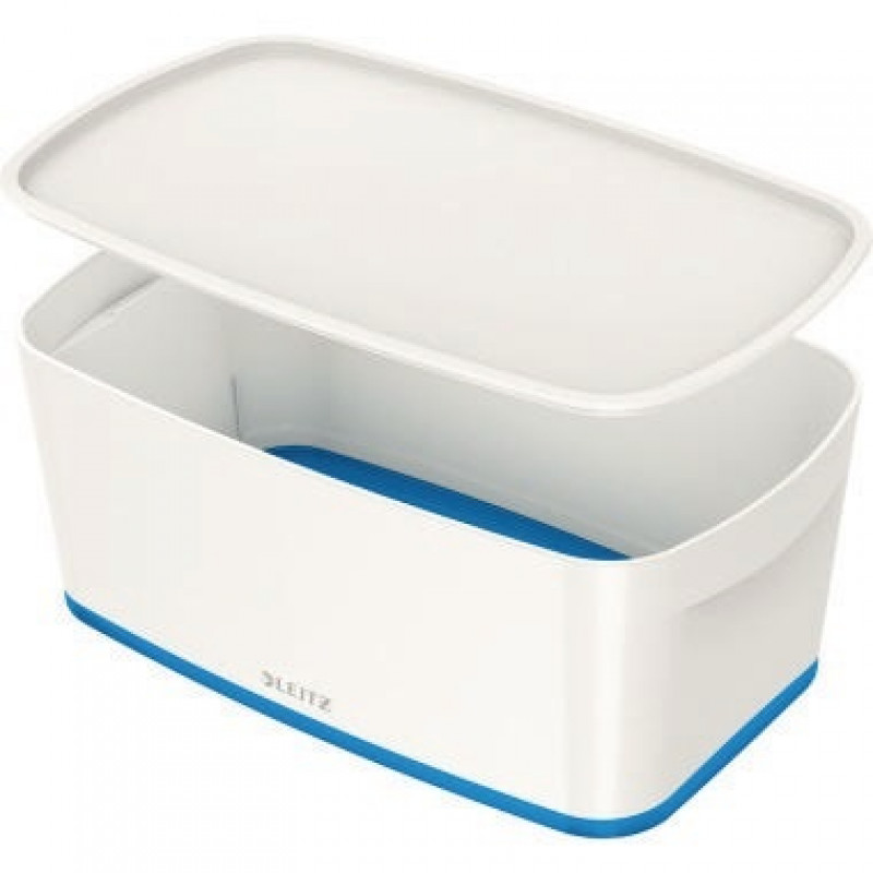 Leitz Aufbewahrungsbox MyBox 52291036 klein 5l Deckel ws/bl Leitz Aufbewahrungsbox MyBox 52291036 klein 5l Deckel ws/bl