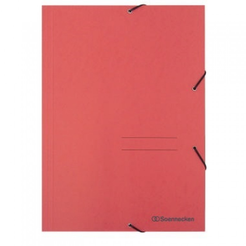 Soennecken Eckspanner 1472 DIN A4 3Klappen und Gummizug rot Soennecken Eckspanner 1472 DIN A4 3Klappen und Gummizug rot