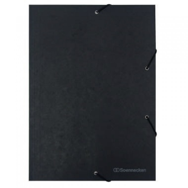 Soennecken Eckspanner 1489 DIN A4 3Klappen und Gummizug schwarz Soennecken Eckspanner 1489 DIN A4 3Klappen und Gummizug schwarz