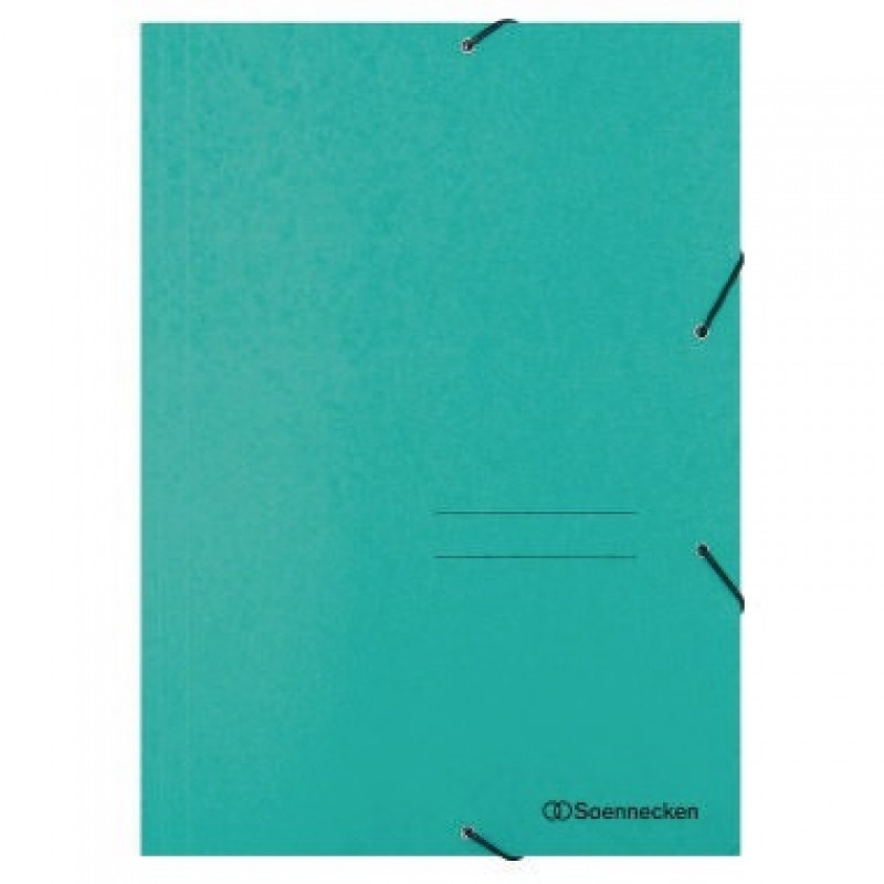 Soennecken Eckspanner 1474 DIN A4 3Klappen und Gummizug grün Soennecken Eckspanner 1474 DIN A4 3Klappen und Gummizug grün
