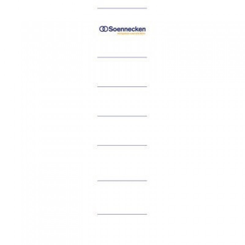 Soennecken Ordneretikett 3351 schmal/kurz sk weiß 10 St./Pack. Soennecken Ordneretikett 3351 schmal/kurz sk weiß 10 St./Pack.