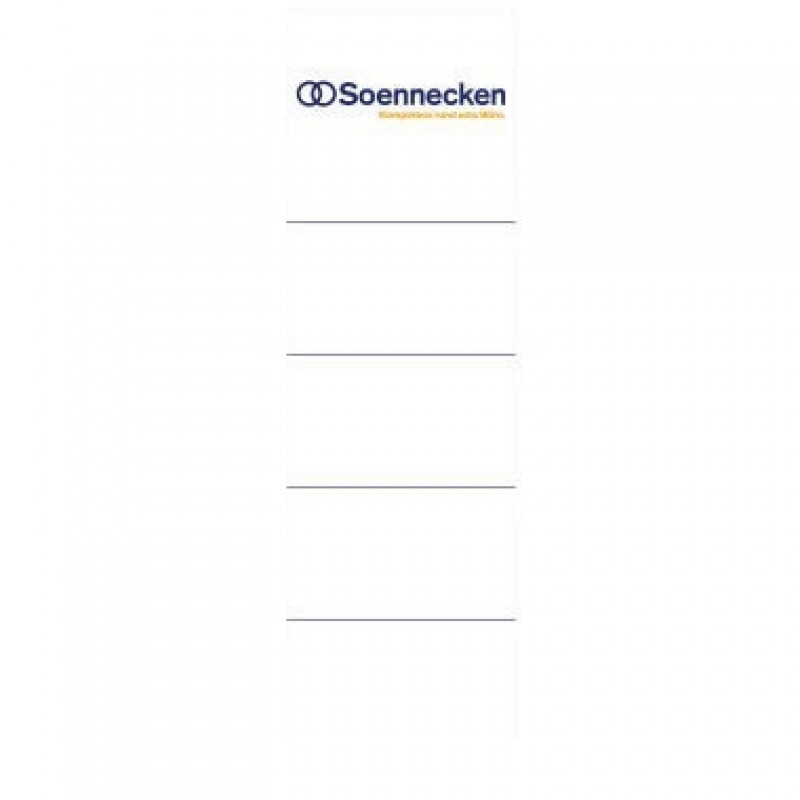Soennecken Ordneretikett 3350 breit/kurz sk weiß 10 St./Pack. Soennecken Ordneretikett 3350 breit/kurz sk weiß 10 St./Pack.