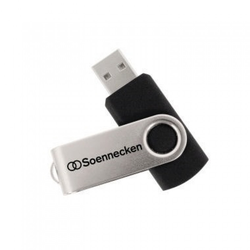 Soennecken USB-Stick 71612 2.0 8GB schwarz/silber Soennecken USB-Stick 71612 2.0 8GB schwarz/silber