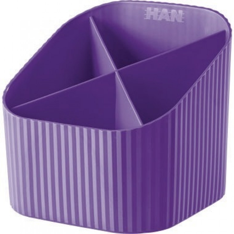 HAN Stifteköcher X-LOOP 17230-57 4 Fächer lila HAN Stifteköcher X-LOOP 17230-57 4 Fächer lila