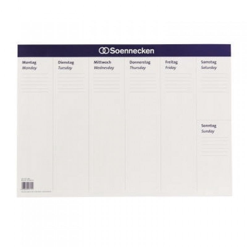 Soennecken Schreibunterlage 3666 58,9x41,9cm Papier 20Blatt weiß Soennecken Schreibunterlage 3666 58,9x41,9cm Papier 20Blatt weiß