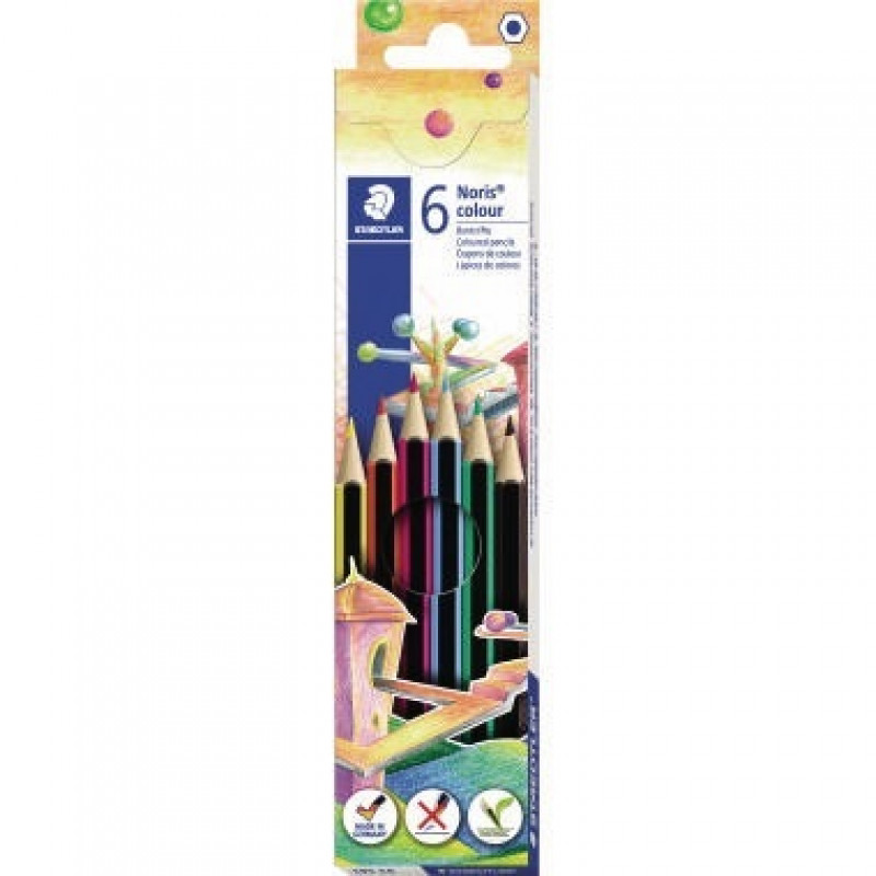 STAEDTLER Farbstift Noris colour 185C6 f. sortiert 6 St./Pack STAEDTLER Farbstift Noris colour 185C6 f. sortiert 6 St./Pack