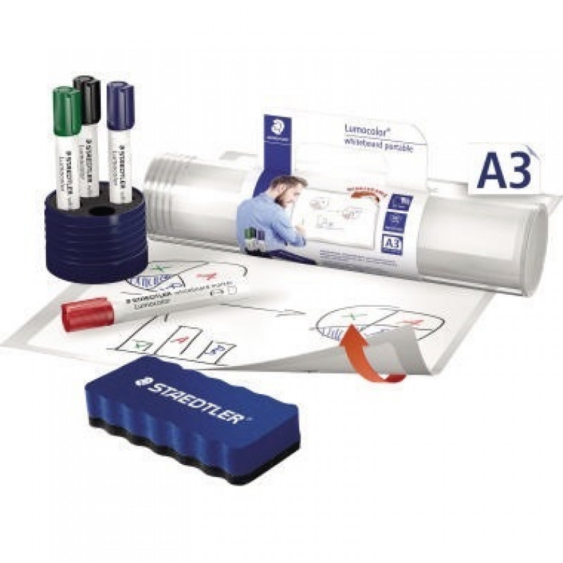 STAEDTLER Whiteboard Lumocolor portable A3 641 CBA3 +Zubehör