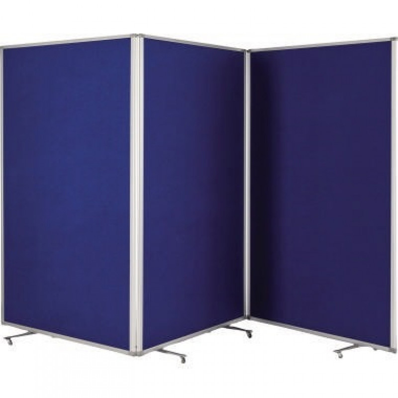 magnetoplan Raumteiler 1112003 3-teilig Filz blau magnetoplan Raumteiler 1112003 3-teilig Filz blau