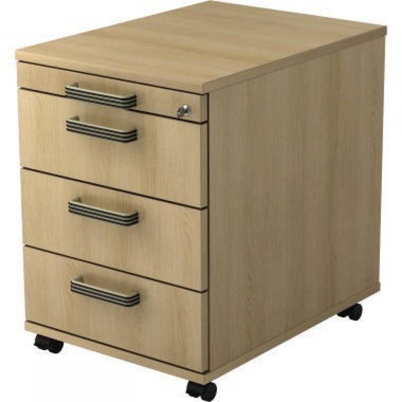 Hammerbacher Rollcontainer Solid VAC30/E/E/SG eiche Hammerbacher Rollcontainer Solid VAC30/E/E/SG eiche