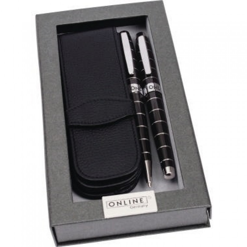 ONLINE Schreibgeräteset 38265 FH/KS/Etui Lined Black ONLINE Schreibgeräteset 38265 FH/KS/Etui Lined Black