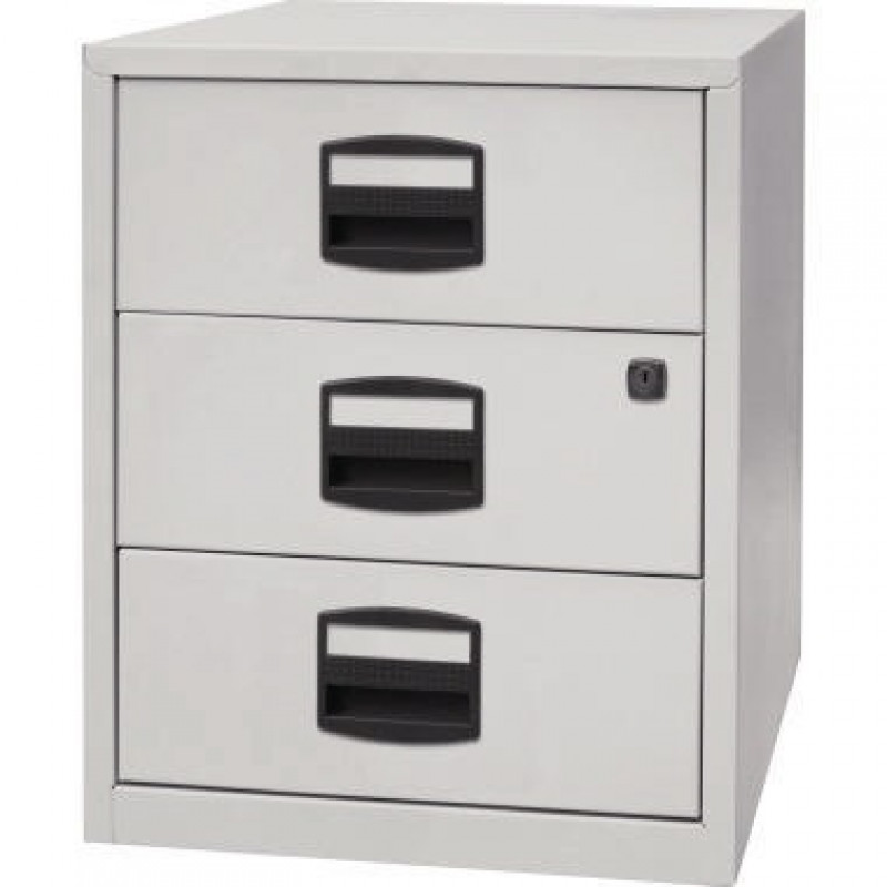 Schubladenschrank PFAM3S645 3Schubfächer lichtgrau