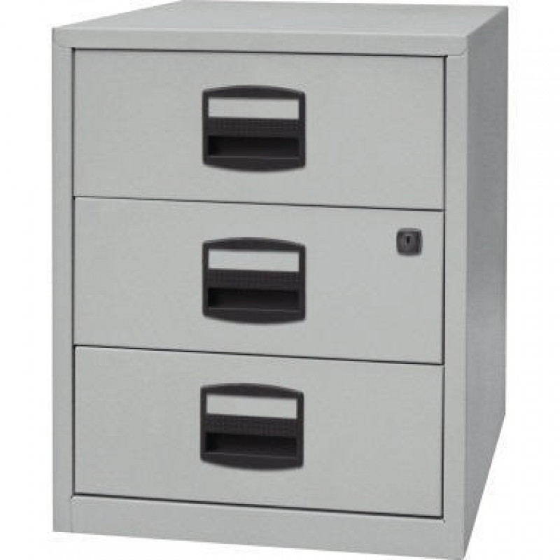 Schubladenschrank PFAM3S355 3Schubfächer silber