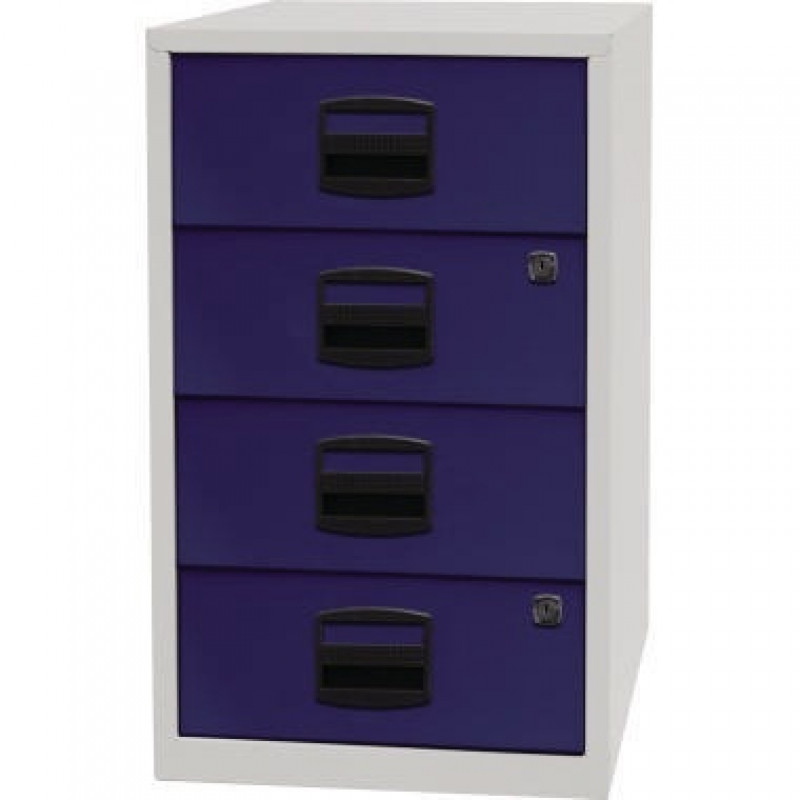 Schubladenschrank PFA4S505 4Schubfächer lichtgrau/oxfordblau Schubladenschrank PFA4S505 4Schubfächer lichtgrau/oxfordblau