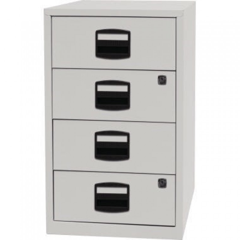 Schubladenschrank PFA4S645 4Schubfächer lichtgrau Schubladenschrank PFA4S645 4Schubfächer lichtgrau