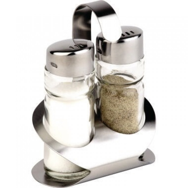 APS Menageset 40470 3teilig Edelstahl Glas APS Menageset 40470 3teilig Edelstahl Glas