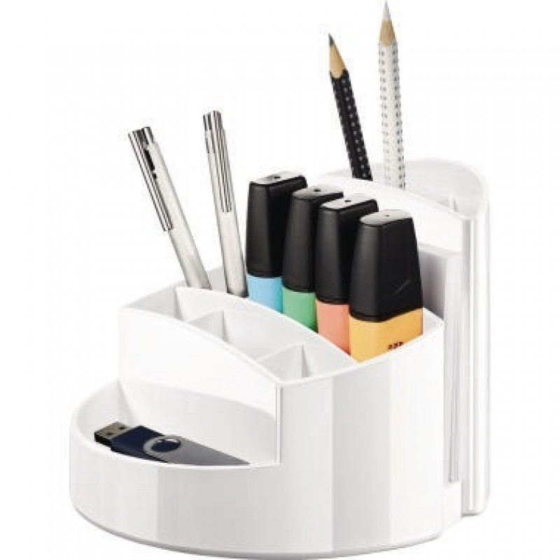 HAN Stifteköcher RONDO 17460-12 9Fächer Polystyrol weiß HAN Stifteköcher RONDO 17460-12 9Fächer Polystyrol weiß