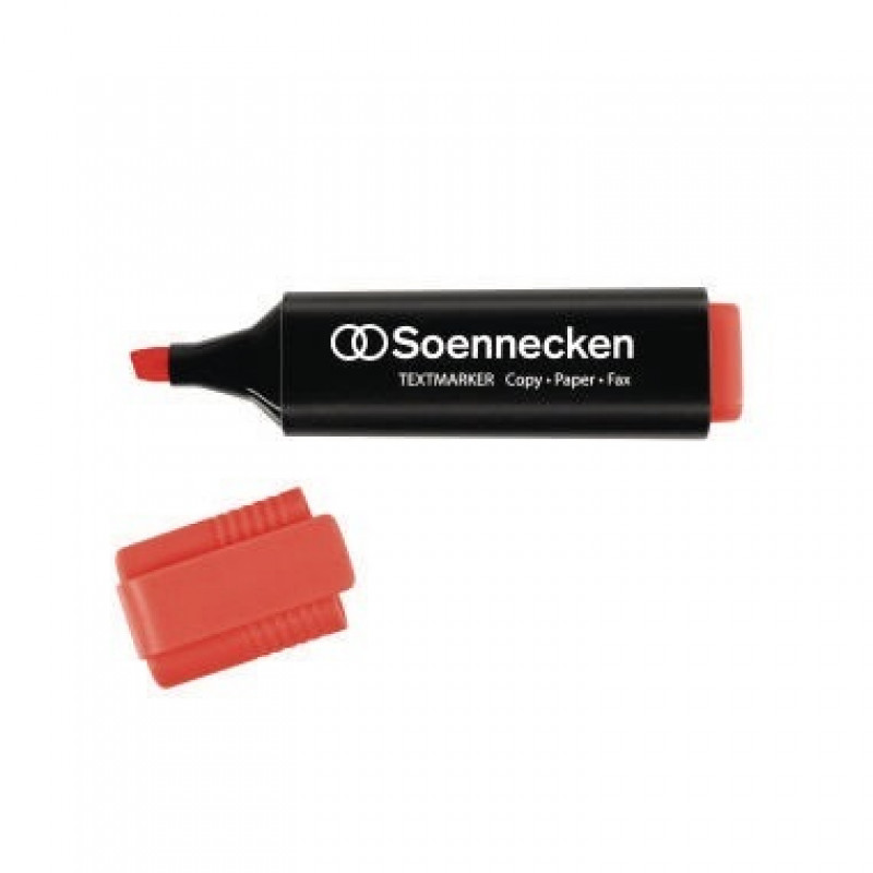 Soennecken Textmarker 3398 2-5mm Keilspitze rot Soennecken Textmarker 3398 2-5mm Keilspitze rot