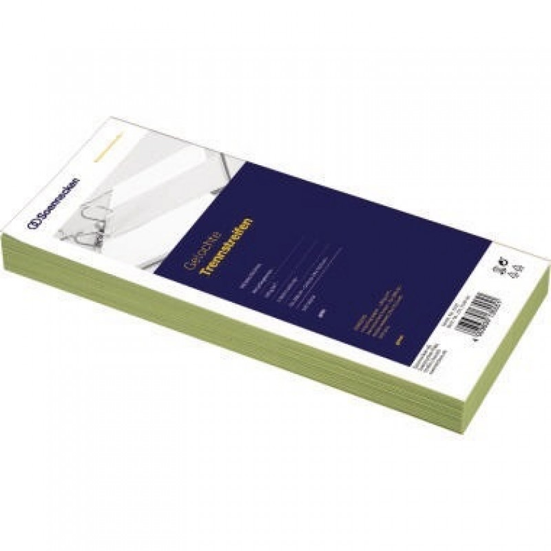 Soennecken Trennstreifen 1591 10,5x24cm grün 100 St./Pack.