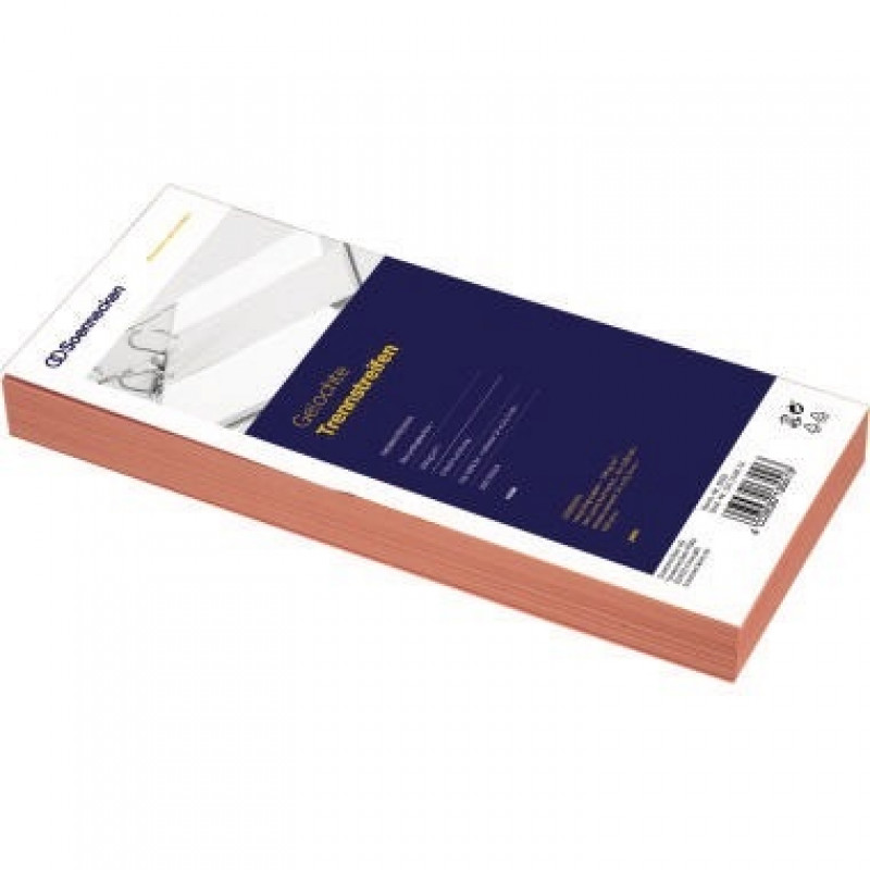 Soennecken Trennstreifen 1592 10,5x24cm rosa 100 St./Pack.