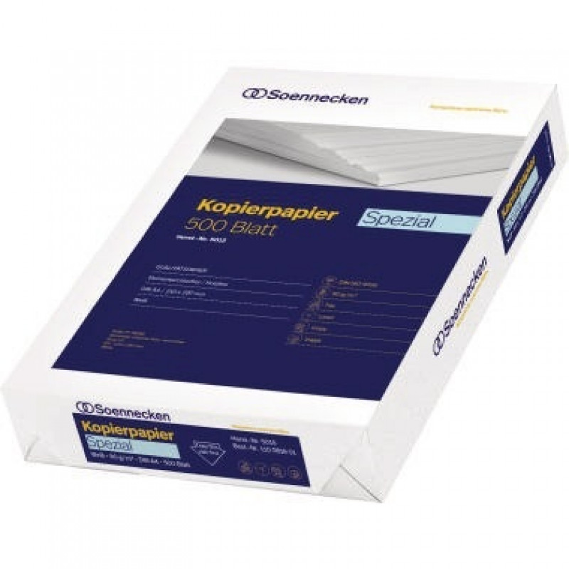 Soennecken Kopierpapier Spezial 5015 DIN A4 80g weiß 500 Bl./Pack. Soennecken Kopierpapier Spezial 5015 DIN A4 80g weiß 500 Bl./Pack.