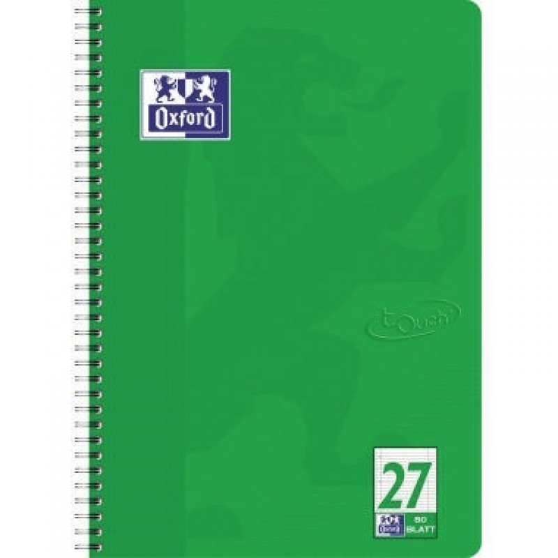 Oxford Collegeblock Touch 400086494 A4+ L27 liniert grasgr Oxford Collegeblock Touch 400086494 A4+ L27 liniert grasgr