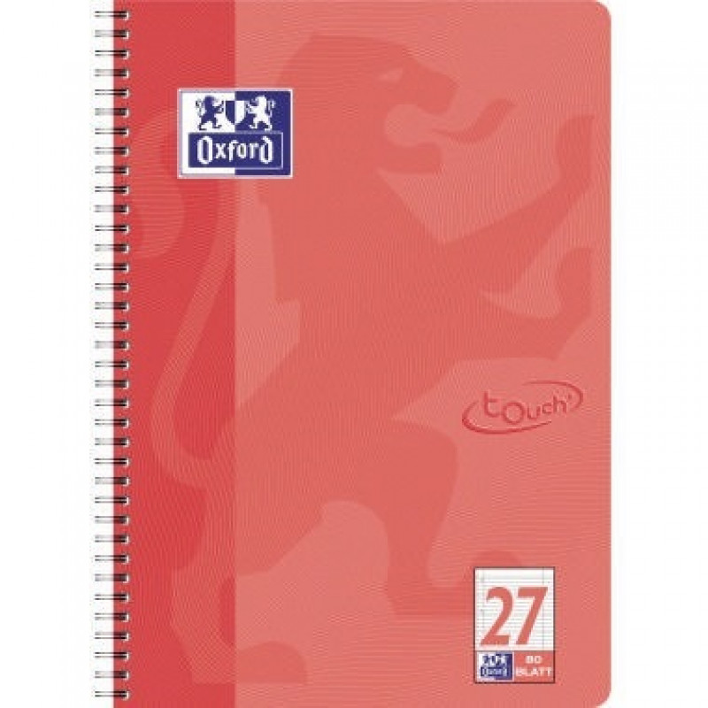 Oxford Collegeblock Touch 400086493 L27 liniert koralle